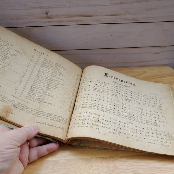 1895 German Songbook Antique Condition Fragile Historical Musical Manuscript - Picture 6 of 11